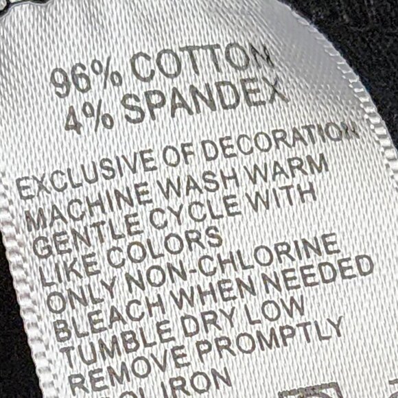 Izod Woman Black Lilac Piping 5 Button Cotton Span SS Henley Polo Top Size 1X - Picture 16 of 16